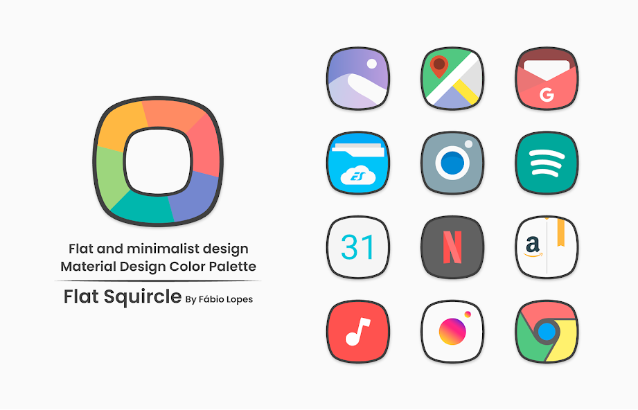 Flat Squircle - Icon Pack