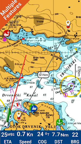 Croatia Marine GPS Navigator