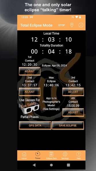 Solar Eclipse Timer