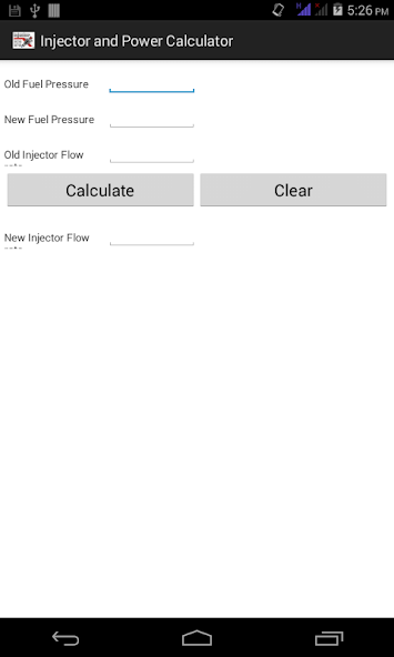 Fuel Injector Calculator