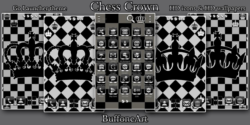 Chess Crown Go Launcher theme