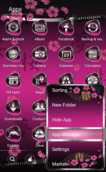 Asian Fantasy Go Launcher theme