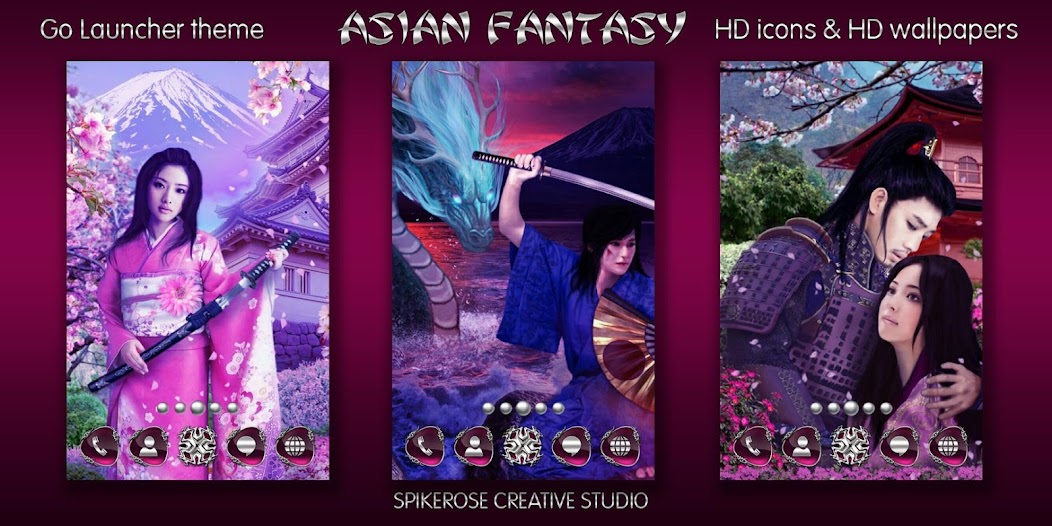 Asian Fantasy Go Launcher theme