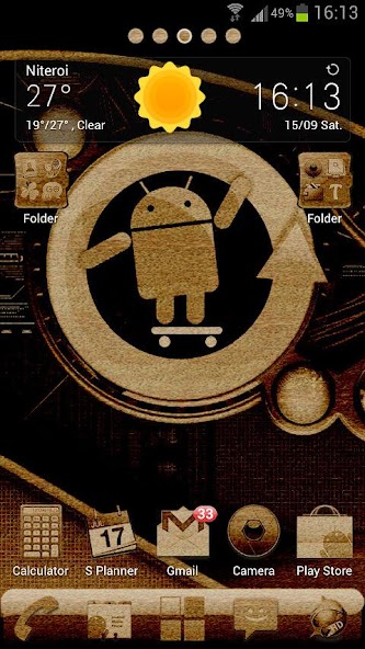 CYANOGEN Wood GO Theme