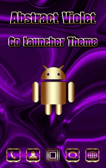 Abstract Violet Go Launcher theme