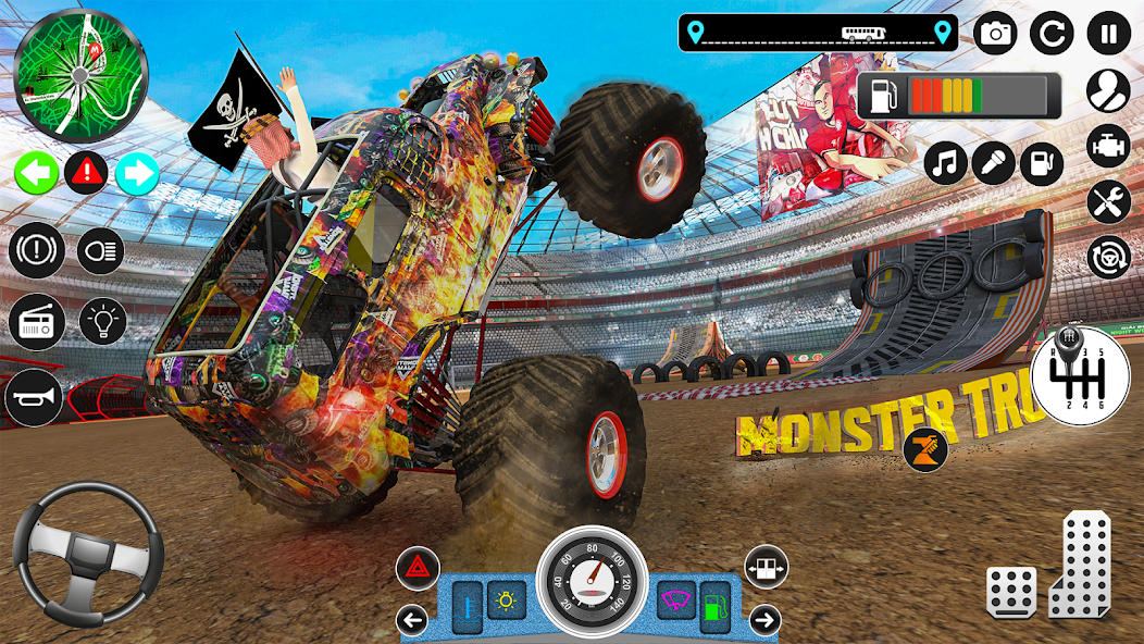 Monster Truck Stunts Racing 3D 