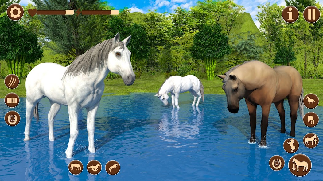 Wild Horse Riding Sim: Racing 