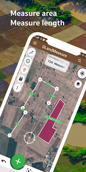 Area Measure Length GPS, GLand