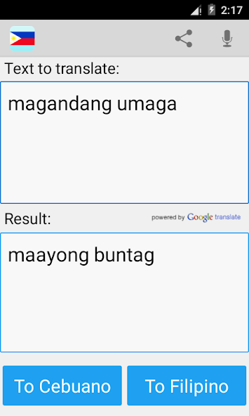 Filipino to Cebuano Pro