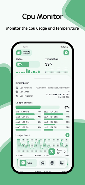 System Monitor Cpu Ram Battery