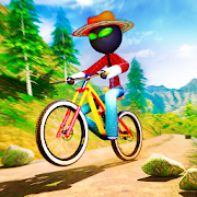 Stickman BMX Uphill Rider - Cycle Stunts