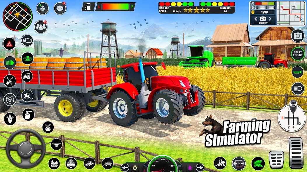 Indian Farming Tractor Game 3D