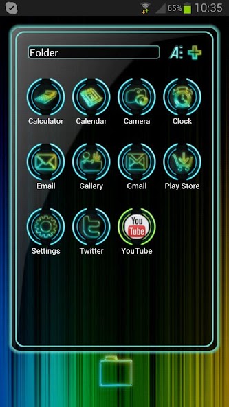 Next Launcher Neon Theme