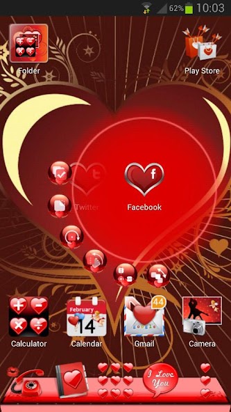 Next Launcher Valentines Theme