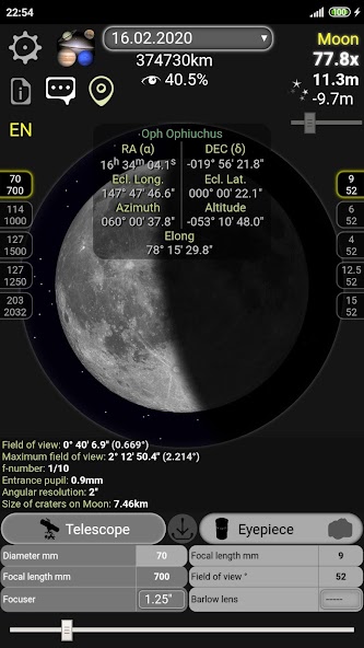 Telescope calculator pro