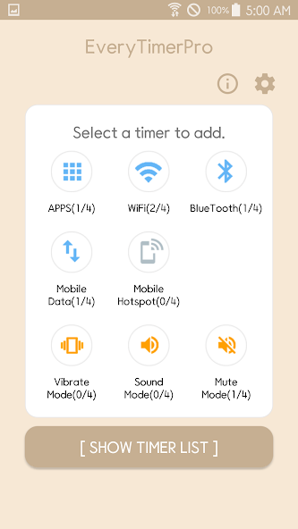 Cada Timer Pro - auto apagado