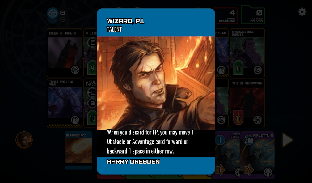 Dresden Files Co-op Card Game 