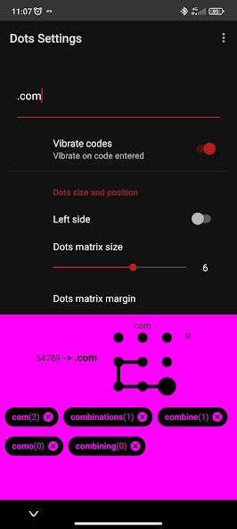 9 dots keyboard