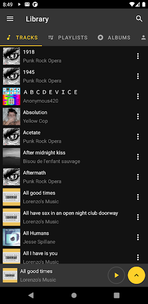 Reverse Music Player