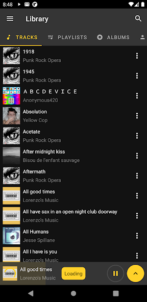 Reverse Music Player