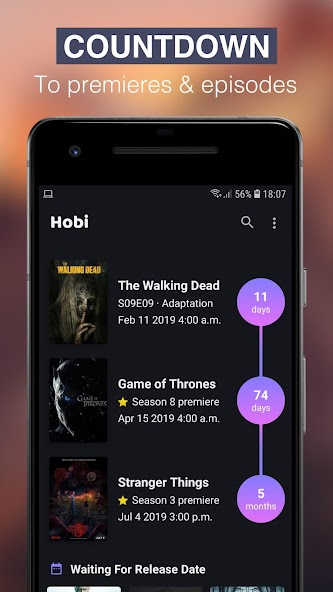 Hobi: TV Series Tracker, Trakt