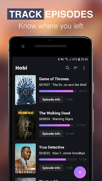 Hobi: TV Series Tracker, Trakt