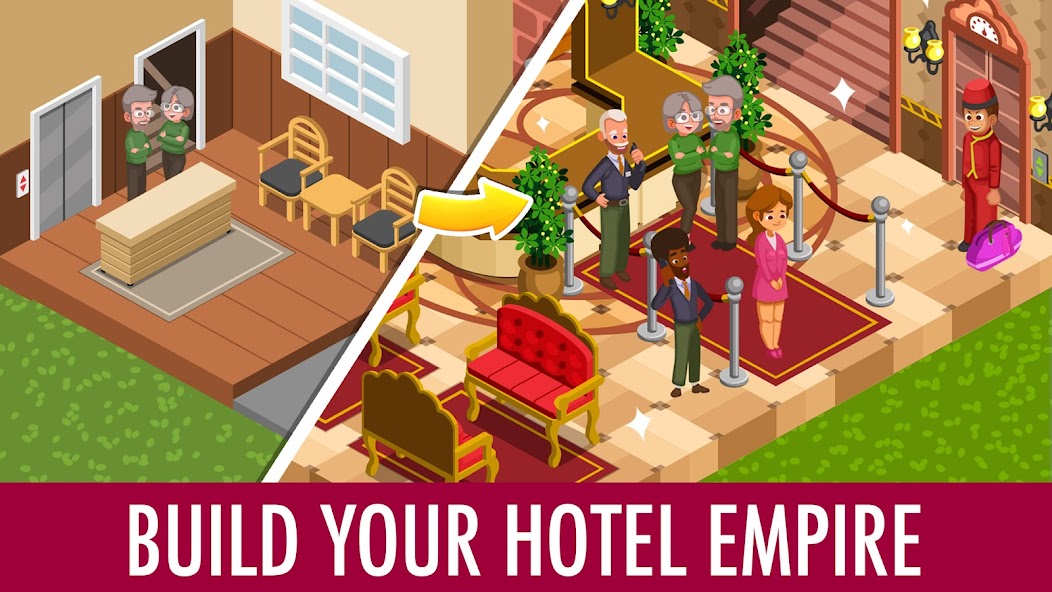 Hotel Tycoon Empire: Idle game