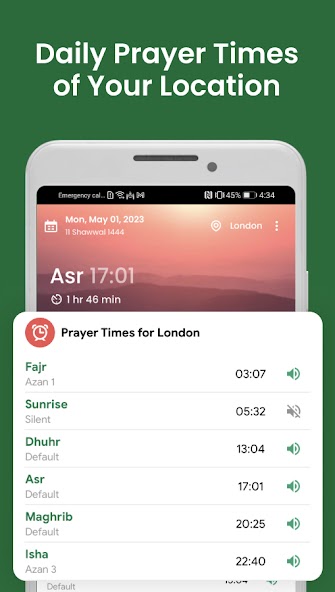 Muslim: Prayer Times, Qibla