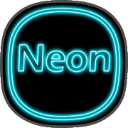 Tema Neon iconos  luminosos personalización