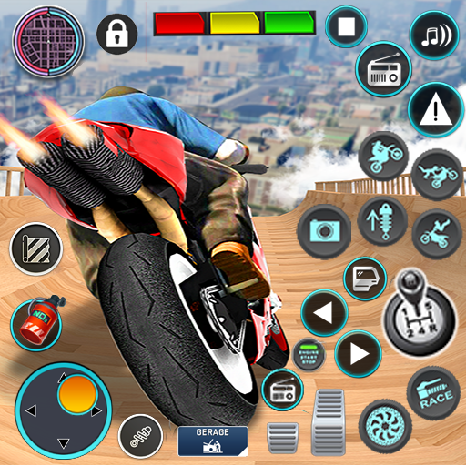 Mega Ramp Bike Stunts Games 3D 