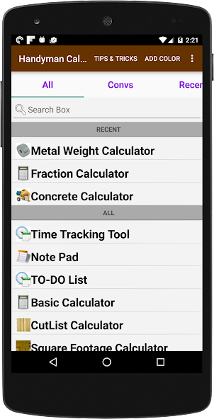 Handyman Calculator