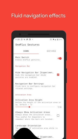 Vivid Navigation Gestures