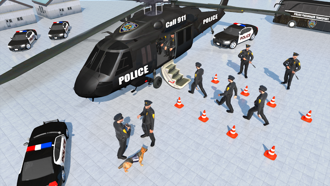 Police Bus Simulator Bus Game 