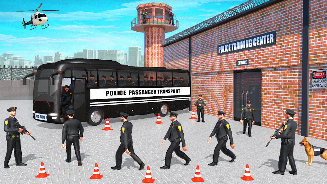 Police Bus Simulator Bus Game 