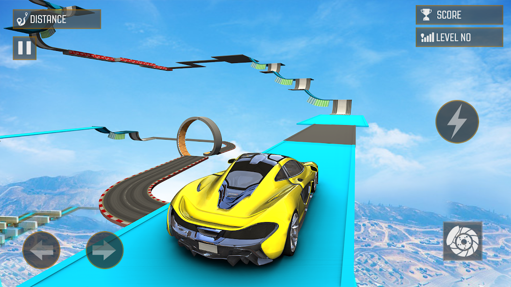 3D Car Mega Ramp Stunt Games