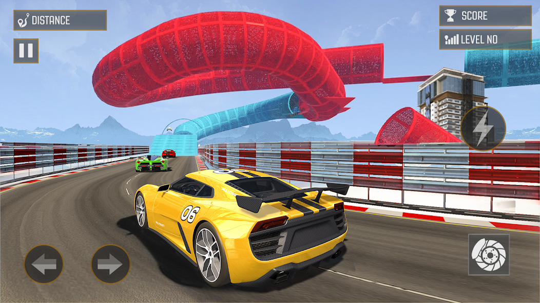 3D Car Mega Ramp Stunt Games