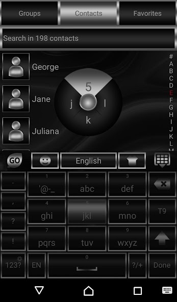 Abstract Carbon Go Keyboard theme