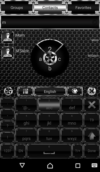 Luxury Metal Go Keyboard theme