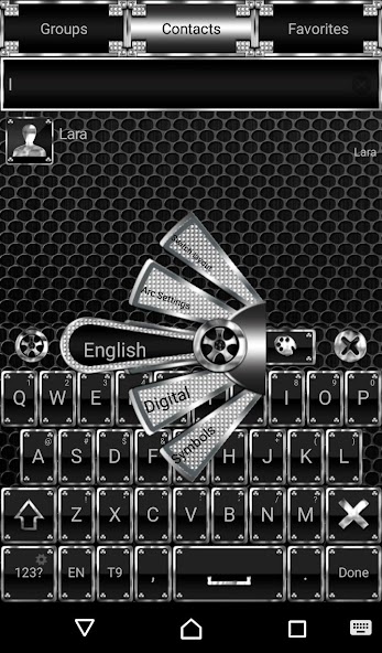 Luxury Metal Go Keyboard theme