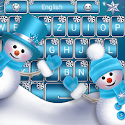 Snowman Go Keyboard theme