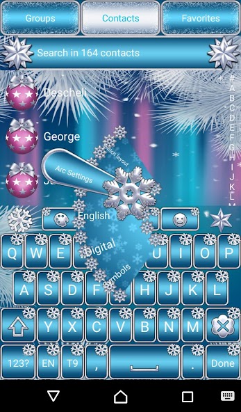 Snowman Go Keyboard theme