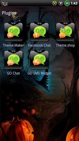 Halloween GO SMS Theme