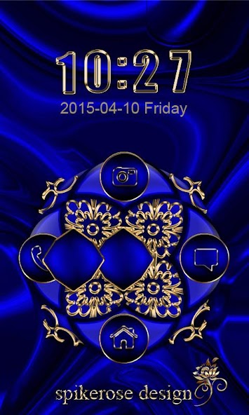 Abstract Blue Go Locker theme