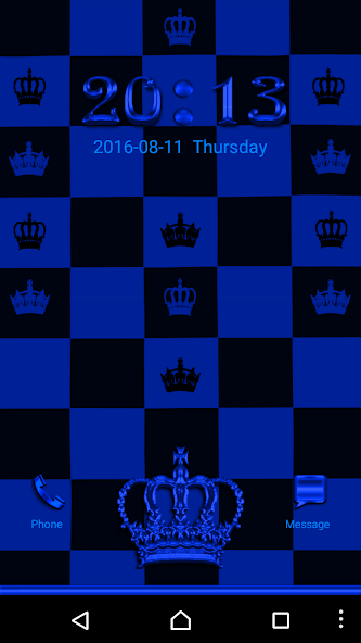 Blue Chess Crown Go Locker