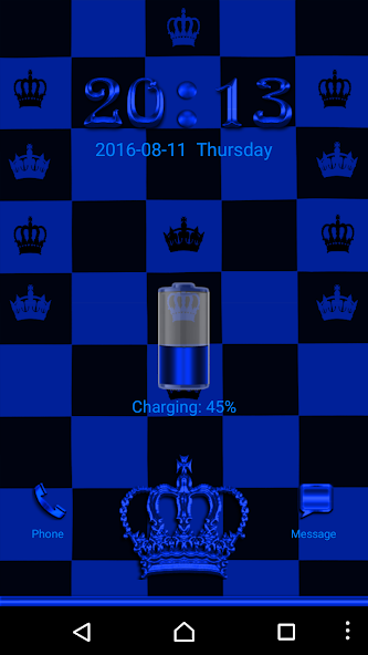 Blue Chess Crown Go Locker