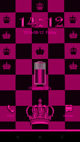 Pink Chess Crown Go Locker