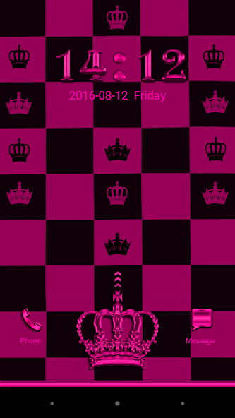 Pink Chess Crown Go Locker