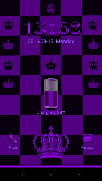 Purple Chess Crown Go Locker