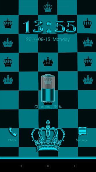 Turquoise Chess Crown GoLocker