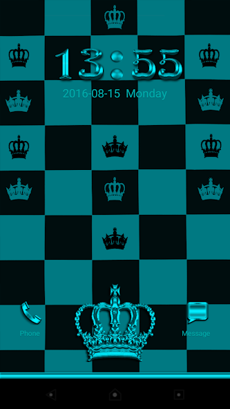 Turquoise Chess Crown GoLocker